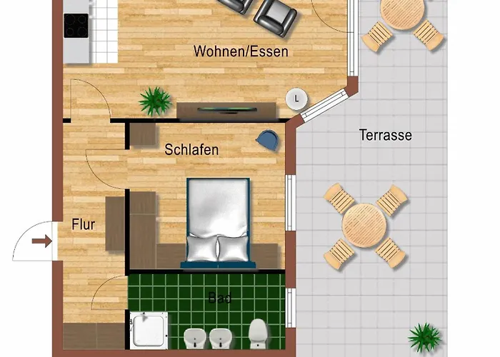 Apartmán Haus Wenden We 3 Ostseebad Kühlungsborn